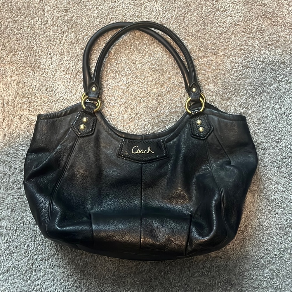 Vintage Coach Bag Black Shoulder Bag